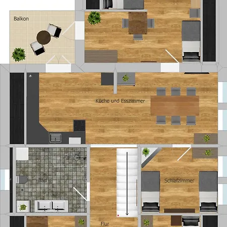 Sleeping - Red House - Grosses Haus Fuer Gruppen Mit 2 - 15 Betten - 2 Kuechen - Parkplaetze - Self Check-in Bielefeld